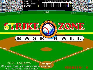 Strike Zone Baseball Title Screen